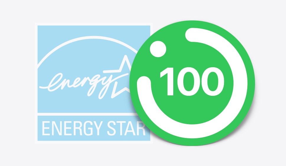 Energy Star logo next to Enervee Score
