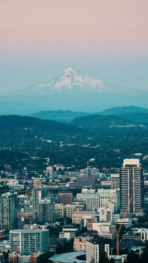Portland with Mount Hood