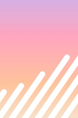 Vibrant gradient with bold white rising shapes conveying growth and acceleration.